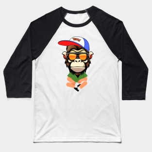 Skater Monkey Baseball T-Shirt